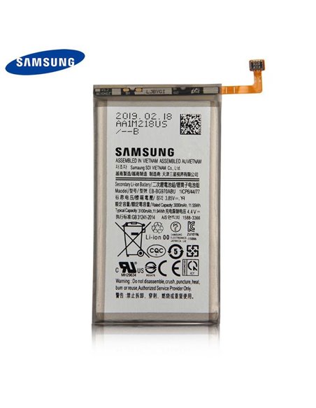 BATTERIA ORIGINALE SAMSUNG EB-BG970ABU per GALAXY S10e (SM-G970) CON FLAT 3100mAh LI-ION BULK