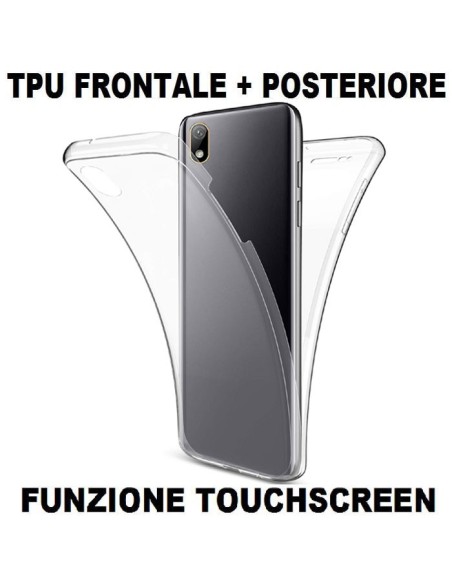 CUSTODIA per HUAWEI Y5 2019, HONOR 8S IN GEL TPU SILICONE FRONTALE + POSTERIORE ULTRA SLIM 0,3mm TRASPARENTE