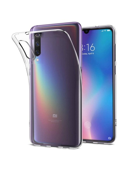 CUSTODIA per XIAOMI MI 9 PRO, MI 9 PRO (5G) IN GEL TPU SILICONE TRASPARENTE