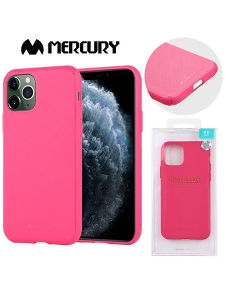 CUSTODIA per APPLE IPHONE 11 PRO (5.8') IN GEL TPU SILICONE COLORE FUCSIA ALTA QUALITA' MERCURY STYLE LUX BLISTER