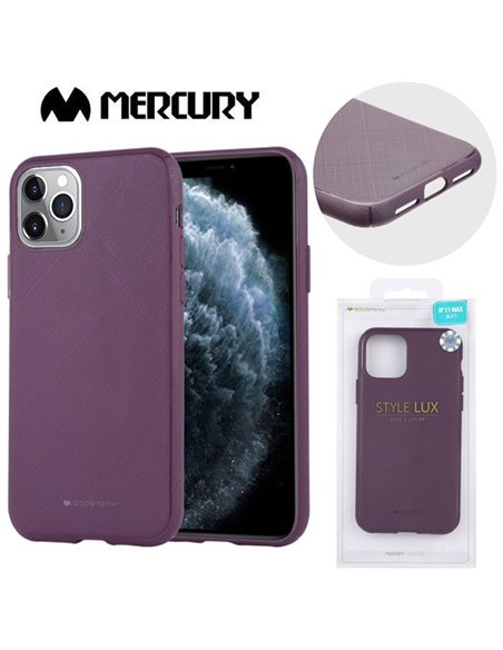 CUSTODIA per APPLE IPHONE 11 PRO MAX (6.5') IN GEL TPU SILICONE COLORE VIOLA ALTA QUALITA' MERCURY STYLE LUX BLISTER