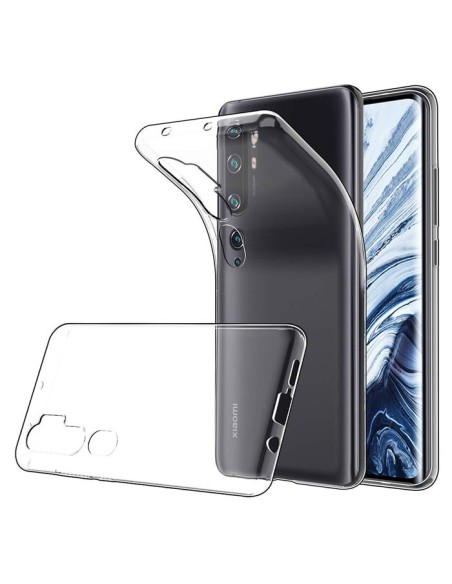 CUSTODIA per XIAOMI MI NOTE 10, MI NOTE 10 PRO, MI CC9 PRO - IN GEL TPU SILICONE TRASPARENTE