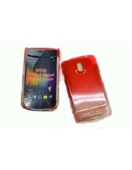 CUSTODIA RIGIDA per SAMSUNG I9250 NEXUS PRIME COLORE ROSSO con GOCCE