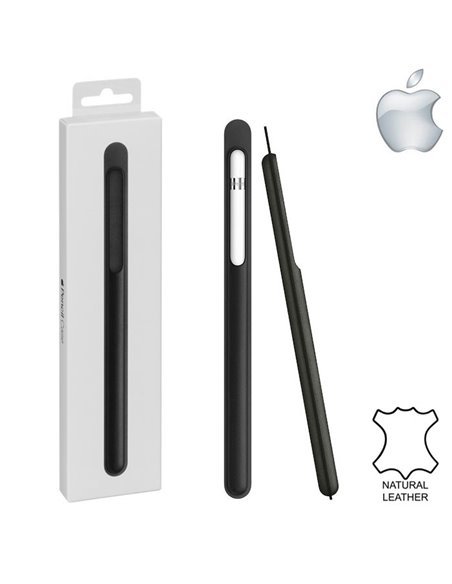 CUSTODIA ORIGINALE APPLE MQ0X2ZM/A per APPLE PENCIL (SERIE 1/2) IN PELLE COLORE NERO BLISTER