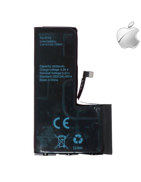 BATTERIA OEM per APPLE IPHONE XS (5.8') - APN: 616-00512 CON FLAT - 2658 mAh LI-ION BULK (NO LOGO APPLE)