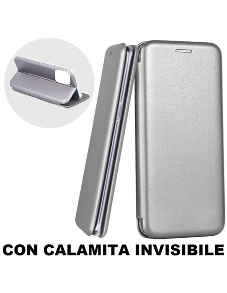 CUSTODIA per SAMSUNG GALAXY A71 (SM-A715) - FLIP ORIZZONTALE SIMILPELLE - CHIUSURA INVISIBILE COLORE GRIGIO