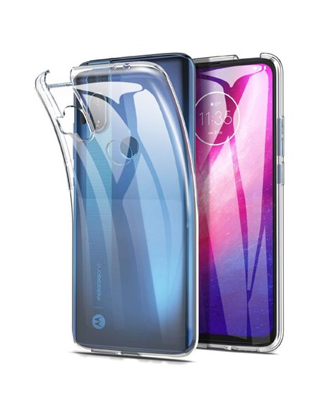 CUSTODIA per MOTOROLA ONE HYPER - IN GEL TPU SILICONE TRASPARENTE