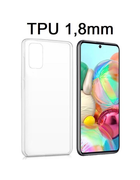 CUSTODIA per SAMSUNG GALAXY A51 (SM-A515) - IN GEL TPU SILICONE 1,8mm TRASPARENTE - ATTENZIONE: Non compatibile con Galaxy A51 5