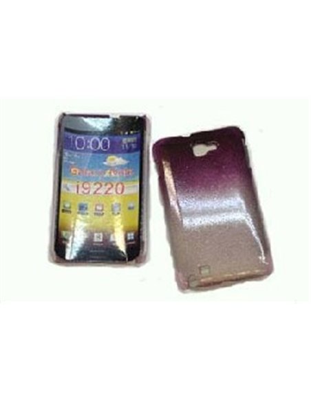 CUSTODIA RIGIDA per SAMSUNG I9220, GALAXY NOTE N7000 COLORE VIOLA con GOCCE