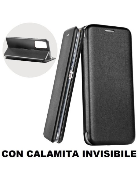 CUSTODIA per SAMSUNG GALAXY S20 PLUS (G985/G986) - FLIP ORIZZONTALE CON CHIUSURA MAGNETICA INVISIBILE E INTERNO IN TPU NERO