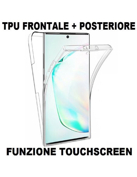 CUSTODIA per SAMSUNG GALAXY S20 (SM-G980/SM-G981) - IN GEL TPU SILICONE FRONTALE + POSTERIORE ULTRA SLIM 0,3mm TRASPARENTE