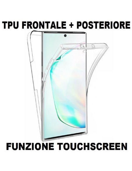 CUSTODIA per SAMSUNG GALAXY S20 PLUS (SM-G985/SM-G986) - IN GEL TPU SILICONE FRONTALE + POSTERIORE ULTRA SLIM 0,3mm TRASPARENTE