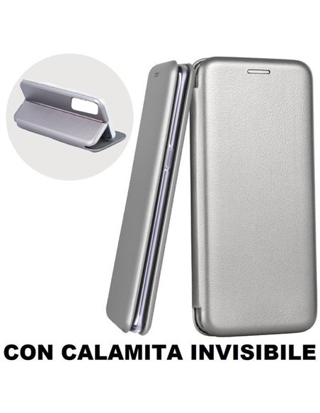 CUSTODIA per SAMSUNG GALAXY S20 (G980/G981) - FLIP ORIZZONTALE SIMILPELLE CON CHIUSURA MAGNETICA INVISIBILE E INTERNO IN TPU GRI