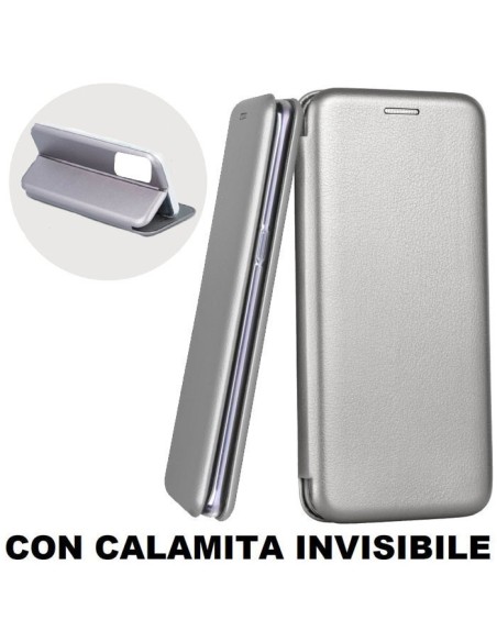 CUSTODIA per SAMSUNG GALAXY S20 PLUS (G985/G986) - FLIP ORIZZONTALE CON CHIUSURA MAGNETICA INVISIBILE E INTERNO IN TPU GRIGIO