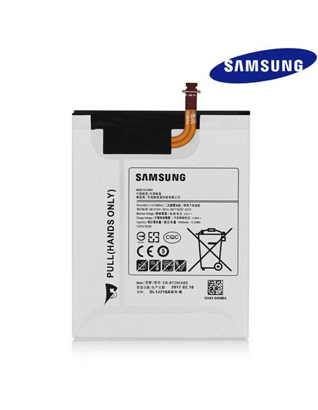 BATTERIA ORIGINALE SAMSUNG EB-BT280ABE per SM-T280 GALAXY TAB A 7.0 (2016) - CON FLAT 4000mAh LI-ION BULK