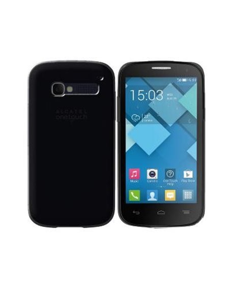 CUSTODIA GEL TPU SILICONE per ALCATEL ONE TOUCH POP C5 COLORE NERO