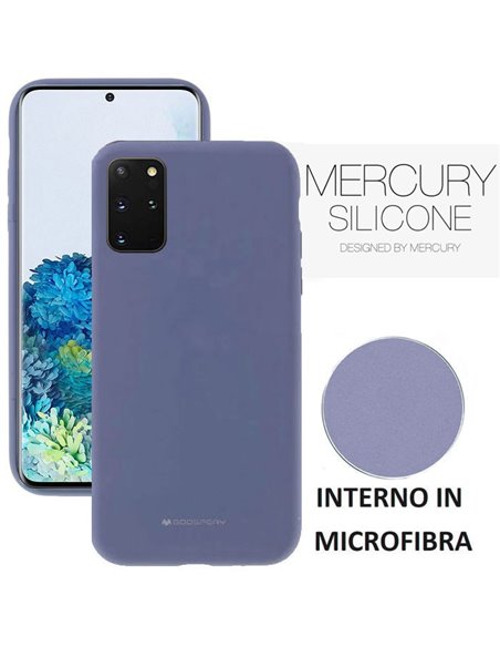 CUSTODIA per SAMSUNG GALAXY S20 PLUS (G985/G986) - IN SILICONE CON INTERNO IN MICROFIBRA LAVANDA ALTA QUALITA' MERCURY