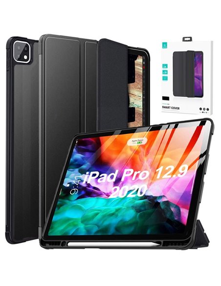 CUSTODIA per APPLE IPAD PRO 12.9' (2018/2020/2021) - FLIP ORIZZONTALE IPO12YT01 USAMS CON CHIUSURA MAGNETICA E INTERNO IN TPU NE