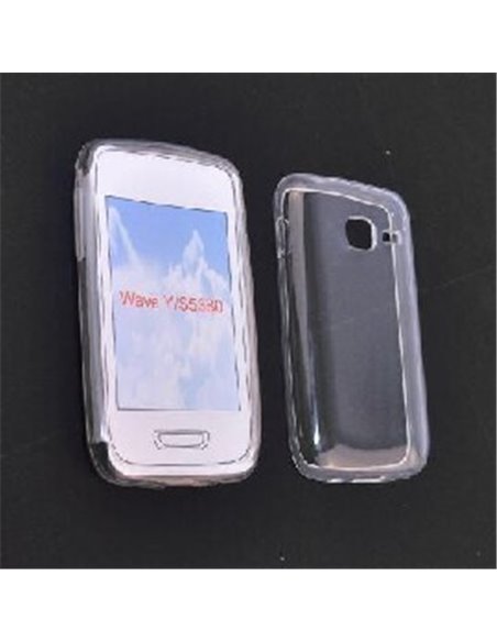 CUSTODIA GEL TPU SILICONE per SAMSUNG S5380 WAVE Y, WAVE 538 COLORE BIANCO