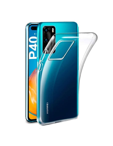 CUSTODIA per HUAWEI P40 - IN GEL TPU SILICONE TRASPARENTE