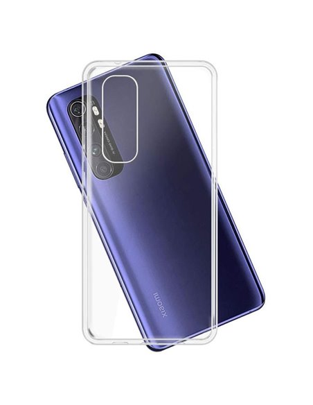 CUSTODIA per XIAOMI MI NOTE 10 LITE - IN GEL TPU SILICONE TRASPARENTE