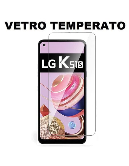 PELLICOLA per LG K51S - PROTEGGI DISPLAY VETRO TEMPERATO 0,33mm - ATTENZIONE..