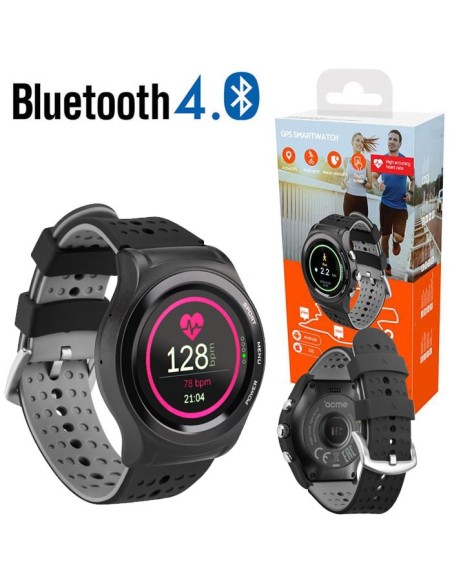 SMARTWATCH ACME SW301 CON BLUETOOTH 4.0, CARDIOFREQUENZIMETRO, GPS, AVVISO DI CHIAMATA E NOTIFICHE COLORE NERO BLISTER