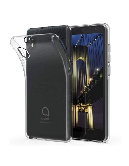 CUSTODIA per ALCATEL 1B 2020 - IN GEL TPU SILICONE TRASPARENTE