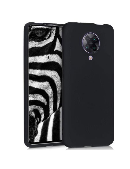 CUSTODIA per XIAOMI REDMI K30 PRO, K30 PRO ZOOM, POCO F2 PRO IN GEL TPU SILICONE SLIM COLORE NERO SATINATO