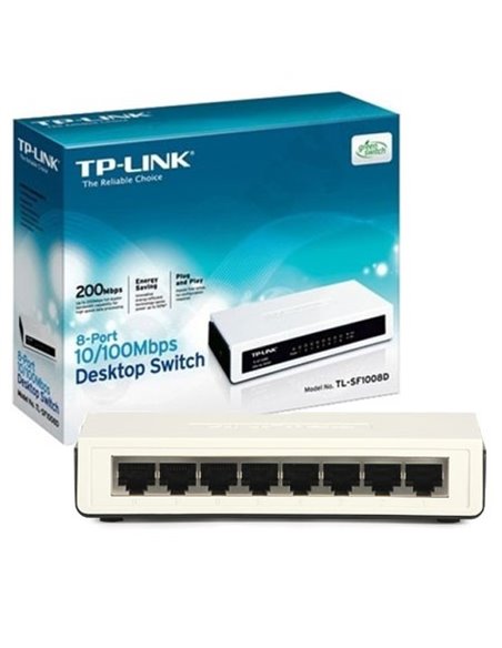 SWITCH HUB 10/100Mbps 8 PORTE TL-SF1008D TP-LINK BLISTER