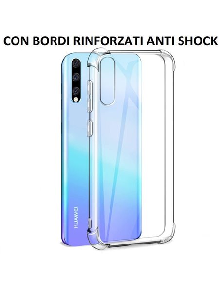 CUSTODIA per HUAWEI P SMART S, Y8p, HONOR 10S - IN GEL TPU SILICONE TRASPARENTE SLIM 0,5mm CON BORDI RINFORZATI ANTI SHOCK