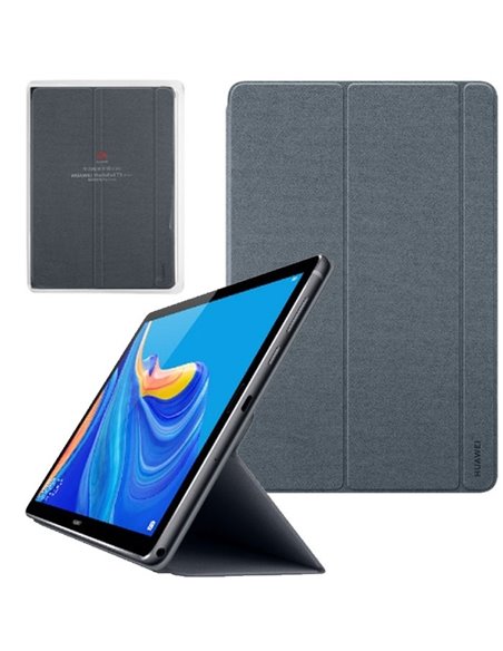 CUSTODIA ORIGINALE per HUAWEI MEDIAPAD M6 (10.8') - FLIP COVER CON STAND COLORE GRIGIO 51993451 BLISTER