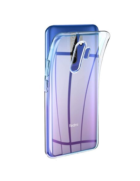 CUSTODIA per XIAOMI REDMI 9 IN GEL TPU SILICONE TRASPARENTE