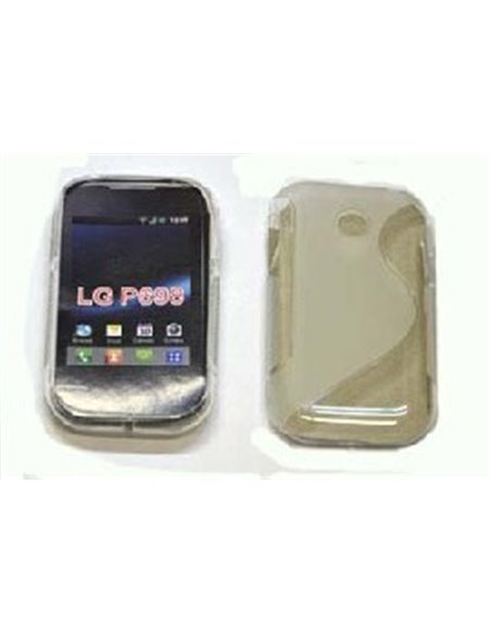 CUSTODIA GEL TPU SILICONE DOUBLE per LG P698 COLORE BIANCO