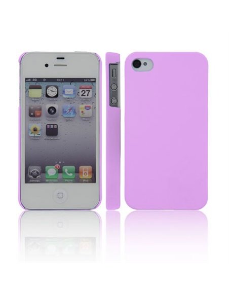 CUSTODIA per APPLE IPHONE 4, IPHONE 4S - BACK RIGIDA COLORE VIOLA