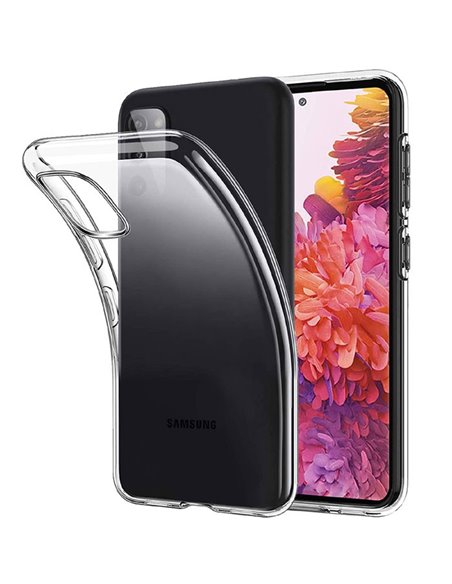 CUSTODIA per SAMSUNG GALAXY S20 FE (SM-G780), S20 FE 5G (SM-G781), S20 LITE IN GEL TPU SILICONE TRASPARENTE
