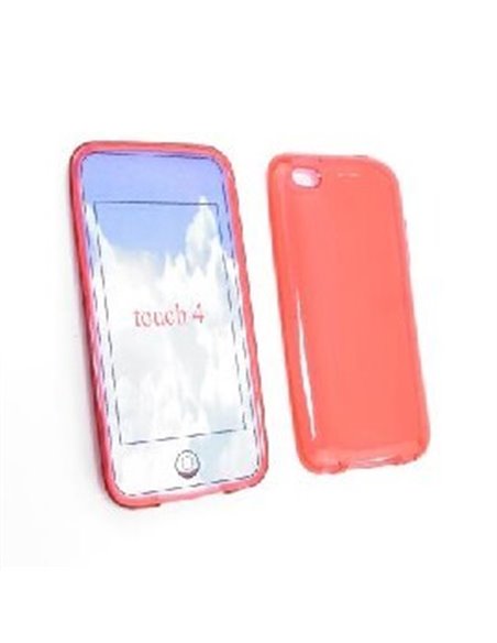 CUSTODIA GEL TPU SILICONE per APPLE IPOD TOUCH 4Âª GENERAZIONE COLORE ROSSO