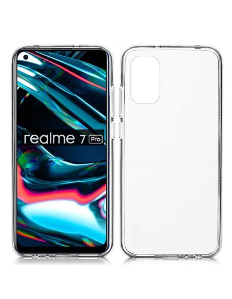 CUSTODIA per REALME 7 PRO IN GEL TPU SILICONE TRASPARENTE