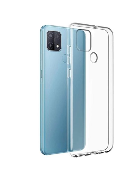 CUSTODIA per OPPO A15, A15s IN GEL TPU SILICONE TRASPARENTE