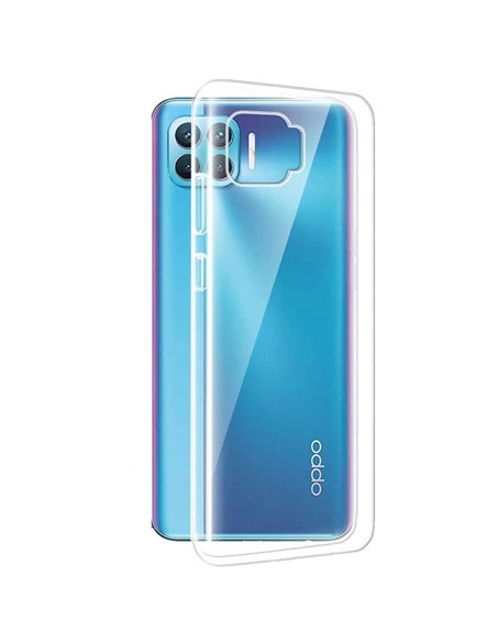 CUSTODIA per OPPO A73 2020, F17 IN GEL TPU SILICONE TRASPARENTE - ATTENZIONE: Non compatibile con Oppo A73 5G!