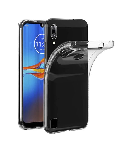 CUSTODIA per MOTOROLA MOTO E6s (2020), MOTO E6i - IN GEL TPU SILICONE TRASPARENTE