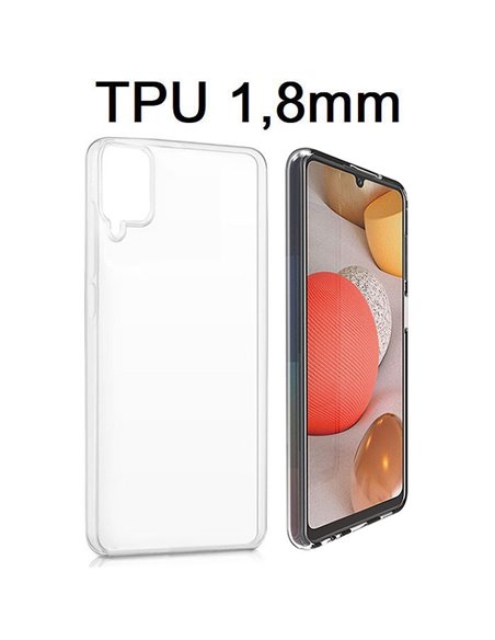 CUSTODIA per SAMSUNG GALAXY A42 5G (SM-A426B), M42 5G (SM-M426B) - IN GEL TPU SILICONE 1,8mm TRASPARENTE