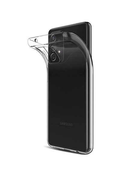 CUSTODIA per SAMSUNG GALAXY A52 4G, A52 5G, A52S 5G IN GEL TPU SILICONE TRASPARENTE