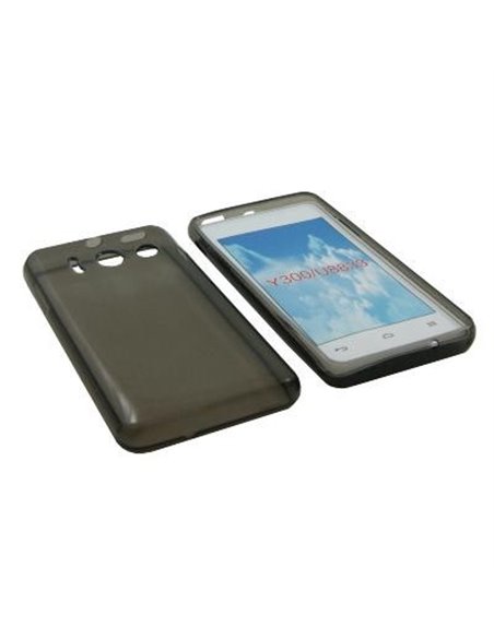 CUSTODIA GEL TPU SILICONE per HUAWEI ASCEND Y300, U8833 COLORE NERO