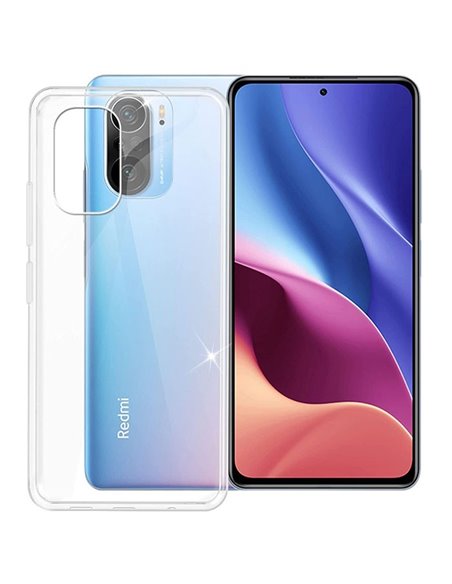 CUSTODIA per XIAOMI REDMI K40, K40 PRO, MI 11i, POCO F3, POCO F3 PRO IN GEL TPU SILICONE TRASPARENTE