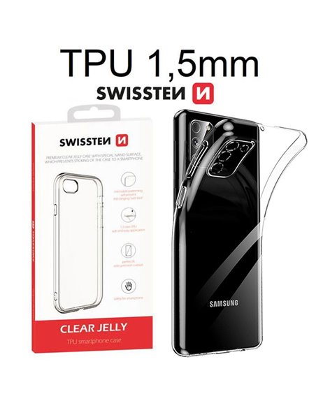 CUSTODIA per SAMSUNG GALAXY A02s (A025F), M02s (M025F) GEL TPU SILICONE 1,5mm TRASPARENTE BORDO PROTETTIVO FOTOCAMERA