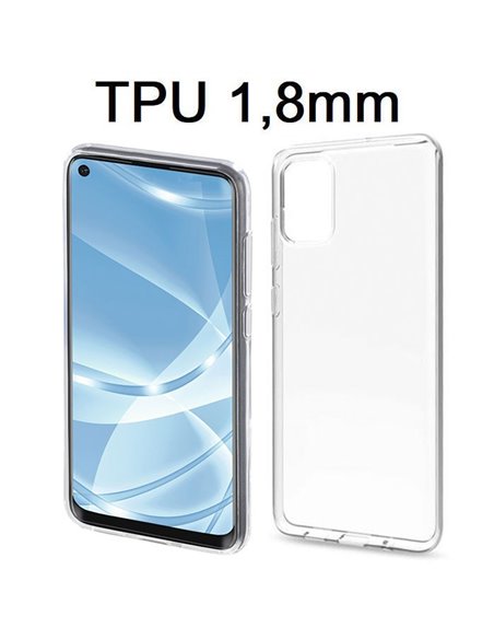 CUSTODIA per XIAOMI MI 11 LITE 5G, MI 11 LITE 4G IN GEL TPU SILICONE 1,8mm TRASPARENTE