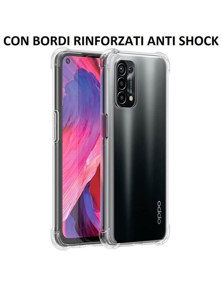 CUSTODIA per OPPO A54 5G, A74 5G, A93 5G IN GEL TPU SILICONE TRASPARENTE SLIM 0,5mm CON BORDI RINFORZATI ANTI SHOCK