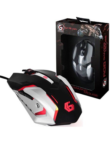 MOUSE OTTICO GAMING MUSG-07 GEMBIRD CON FILO INTRECCIATO, RISOLUZIONE FINO A 3200dpi E RETROILLUMINAZIONE COLORE NERO BLISTER