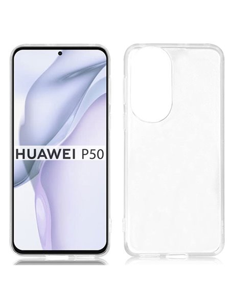 CUSTODIA per HUAWEI P50 - IN GEL TPU SILICONE TRASPARENTE